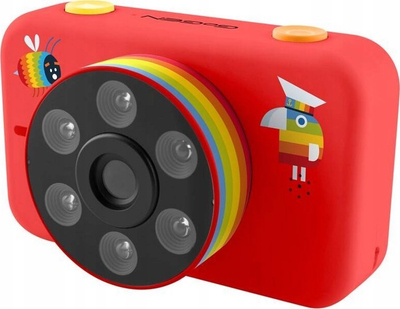 Kamerë dixhitale për fëmijë GoGEN DECKOFOTOR, video Full HD, microSD 32GB, e kuqe