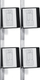 Panel magnetik për afishim Durable VARIO Wall 10, A4, i zi