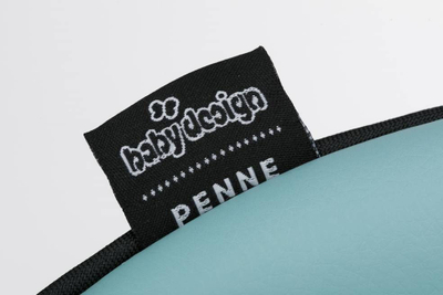 Karrige e naltë për bebe Baby Design Penne 05, eko lëkurë, blu e çelët