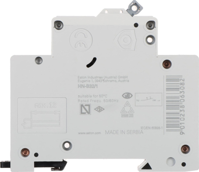 Siguresë automatike Eaton HN-B32/1, termomagnetike, 32A, njëpolare