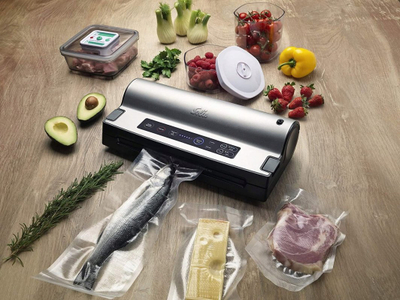 Makinë vakumi Solis 922.20, 120W, vulos deri 30 cm, inox argjendtë
