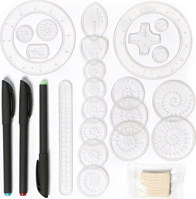 Lodër edukative Spirograph ZA2583, set krijimi me vizatime, shumëngjyrësh
