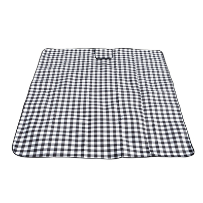 Batanije pikniku Promis KP250, 200 x 200 cm, e papërshkueshme nga uji, bardhezi me kuadrate