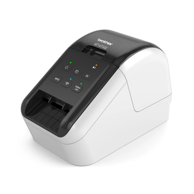 Printeri termik për etiketa Brother QL-810W, 300 dpi, USB, Wi-Fi, i bardhë me të zezë
