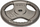 Disk peshe Eb Fit Hammertone, 10kg, fi28, gri