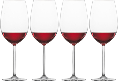 Set me 4 gota vere të kuqe Schott Zwiesel Muse Bordeaux, xham Tritan, transparente