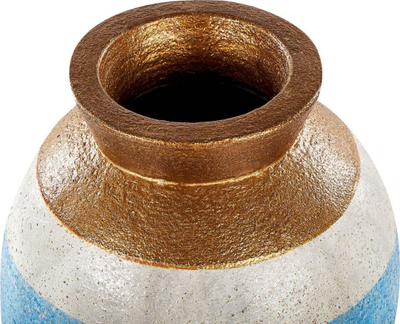 Vazo dekorative terrakote PLATEJE, 42 cm, blu