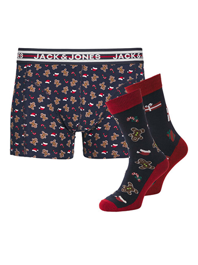 Set mbathje dhe qorape për meshkuj Jack&Jones, të zeza/ të kuqe