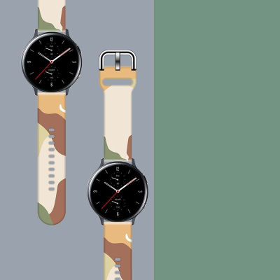 Rrip silikoni për Samsung Galaxy Watch, 46mm, me motiv camo, shumëngjyrësh