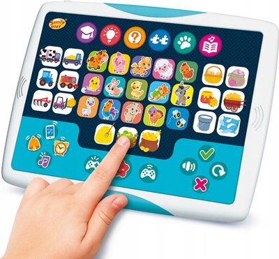 Едукативен таблет Smily Play I Gain Knowledge About Animals, за деца 3+, разновидни бои