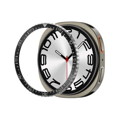 Kornizë bezeli Spigen Bezel Tune Diver për Samsung Galaxy Watch8 44mm, çelik inoksi, e zezë