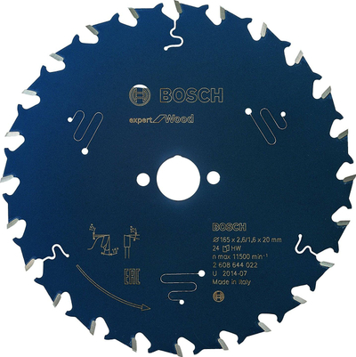 Teh sharrë Bosch Expert Wood, 165mm, 24 dhëmbë, 20mm