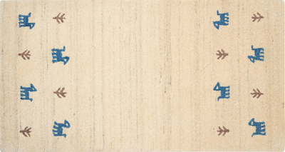 Tapet leshi YALI Wool Gabbeh, 80 x 150 cm, bezhë