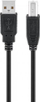 Kabllo USB Goobay USB 2.0 A në B, 0.25m, e zezë