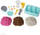 Сет за игра Kinetic Sand Scents Ice Cream Treats, 3 бои со арома, 6 алатки за сервирање