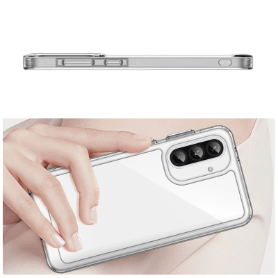 Këllëf telefoni Hurtel Outer Space për Samsung Galaxy A26, kornizë e butë, TPU PC, transparent