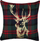 Set me jastëkë dekorativë RUDOLPH, 2 copë, 45 x 45 cm, jeshile me të kuqe
