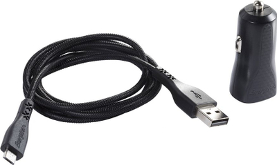 Karikues veture Energizer Hardcase, 1xUSB 1A, kabllo Micro USB 1.2m, i zi