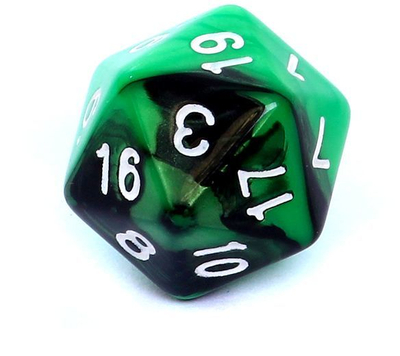 Set zaresh REBEL RPG, të gjelbërta/zeza
