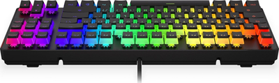 Tastierë mekanike Endorfy Thock TKL Pudding, Kailh Blue, ARGB, me palm rest, e zezë