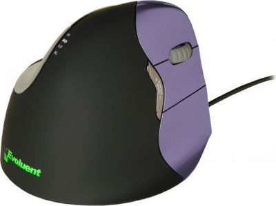 Maus BakkerElkhuizen Evoluent, me kabllo, USB, i zi dhe vjollcë