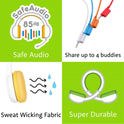Kufje BuddyPhones School + (BP-SCHOOLP-GREEN), jeshile