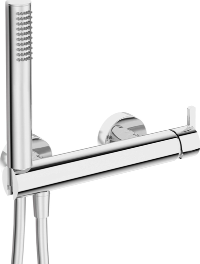 Bateri dushi Deante BQS 041M, set dushi, murale, krom