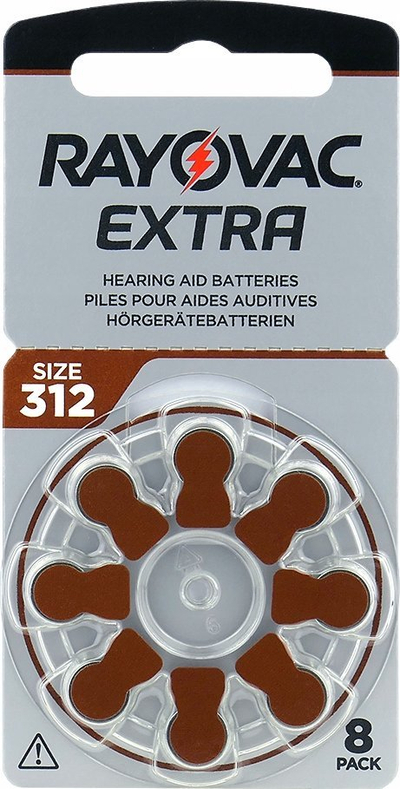 Bateri për aparate dëgjimi Rayovac Extra 312, 80 copë, 1.4V