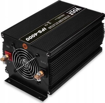 Inverter Volt Polska IPS-4000, 24V DC në 230V AC, 4000W, i zi
