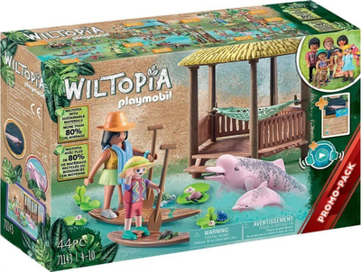 Set lodrash Playmobil Wiltopia 71143 Paddling Tour, 44 pjesë, për kalamaj 4–10 vjeç, shumëngjyrësh
