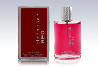 Parfum për burra Fine Perfumery Hidden Code Red, Eau de Toilette, 100ml, i kuq