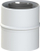 Adapter oxhaku Jeremias TWIN1820701060100, koaksial 60/100, çelik inox, i bardhë