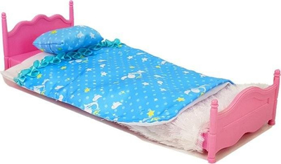 Set lodrash LEAN Toys Doll Furniture, shtrat dollap tavolinë grimimi, shumëngjyrësh