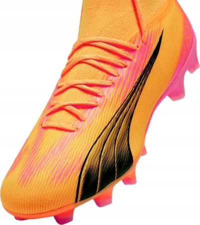 Atlete futbolli Puma Ultra Pro FG AG M 107750 03, për fushë natyrale dhe artificiale, portokalli
