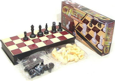 Loja shahu Chess, 31 x 16 cm, për 2 lojtarë