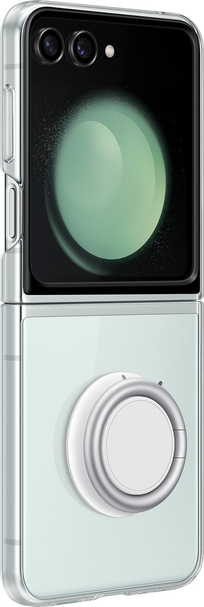 Set aksesorësh Samsung Starter Pack EF-XF73KKTEGWW, kllaf transparent për Galaxy Z Flip5, karikues 25W, transparent