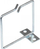 Mbajtëse kabllosh rack Alcasa GC-N0106, metalike, 1 copë, e zezë