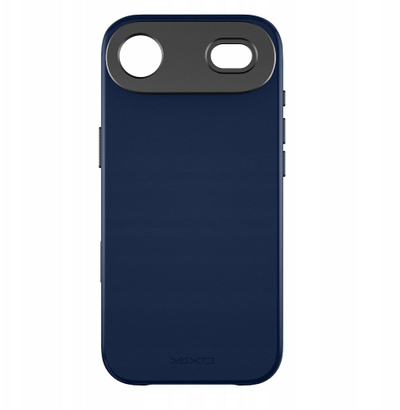 Kapak telefoni YAXO Leather Gear Slim MagSafe për iPhone Air, lëkurë eko, i hollë, blu