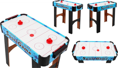 Tavolinë Air Hockey Sport Game me ventilator, 65 x 30.5 x 65.5 cm, blu