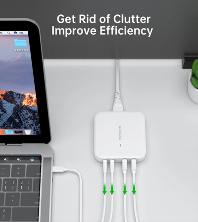 Karikues Choetech PD8008, 2xUSB-C, 2xUSB-A, GaN, 100W