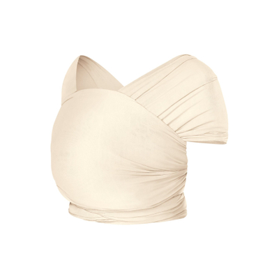 Maramë mbajtëse Ergobaby Aura Sustainable Knit, material i lehtë Tencel, krem