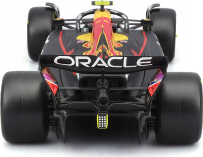 Makina modeli diecast Bburago Red Bull Racing RB19 #11 Sergio Perez, shkalla 1/24, me figurë piloti, shumëngjyrëshe