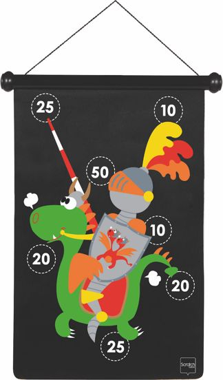 Set shigjetash magnetike Knight, dyshtreshe, 36 x 55 cm, shumëngjyrësh