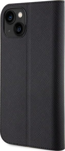 Këllf telefoni Karl Lagerfeld NFT Saffiano për iPhone 14, kapak portofol, i zi
