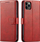 Këllëf-portofol MARV për Samsung Galaxy A25 5G, tip bookcase, me xhepa për karta, i kuq