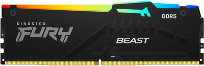 Memorie RAM Kingston FURY Beast, 128GB DDR5 5600MT/s, kit 2x DIMM, e zezë