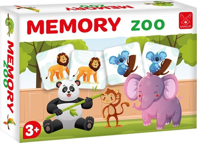 Игра меморија Zoo Kangaroo, 24 парчиња, едукативна, многуобојна