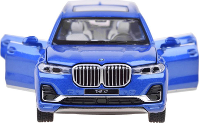 Lodër makine SUV BMW X7, metal, shkallë 1:32, blu