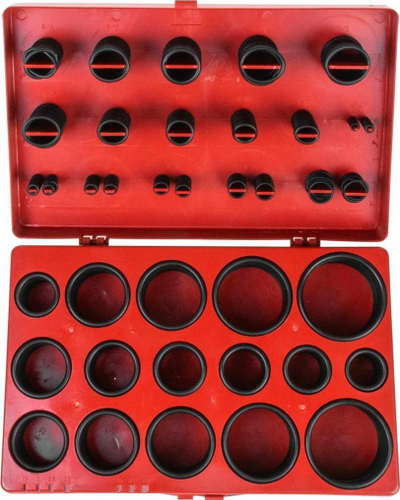 Set unaza vulosëse O ring AWTools, NBR, 419 copë, i zi