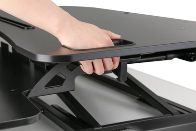 Mbajtëse tavoline ergonomike Digitus Ergonomic Workspace Riser, rregullim lartësie 10-50 cm, sipërfaqe 95 x 62 cm, e zezë